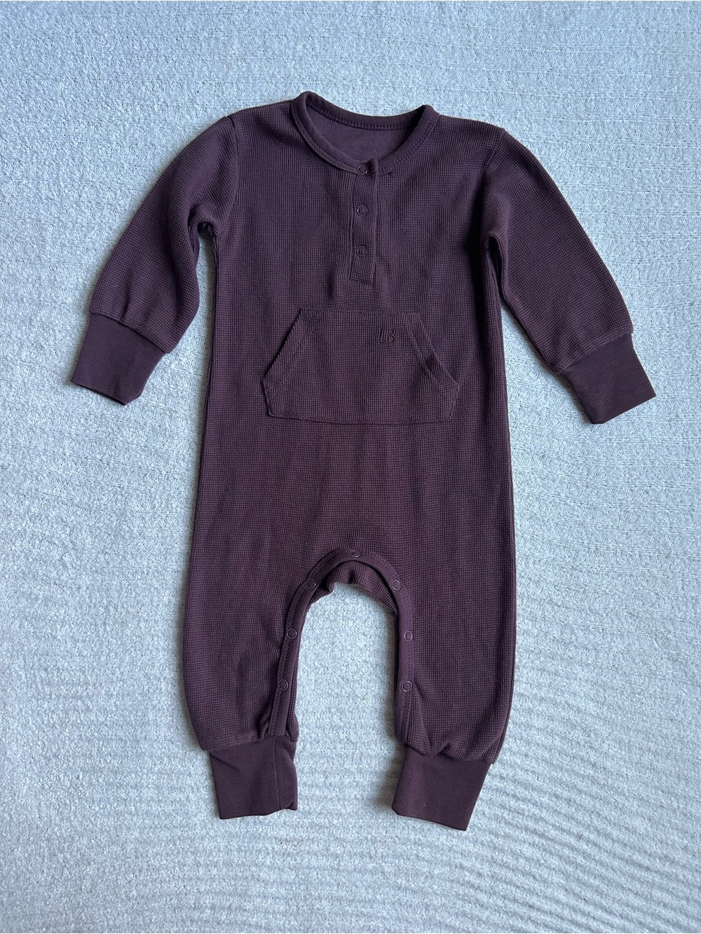 Little Bipsy Long-Sleeve One-Piece in Plum